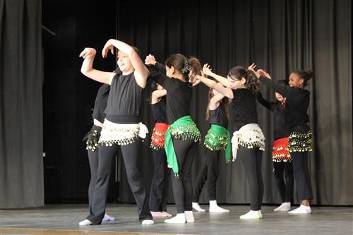 Girls dancing